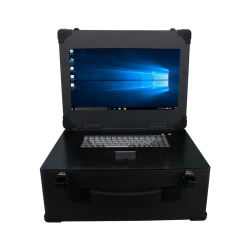 4U Portable Industrial PC Case with 17.3" Screen Rugged IPC with Keyboard