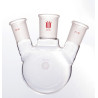 F430250 Main opening 19/22, side opening 14/20, 250mL - XINWEIER F43 T-shaped thick-walled high-strength distillation flask