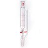 Synware F612460 Graduated Pressure-Adjustable Dropper Funnel, 60ml, 2" Grinding Mouth