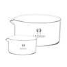 80mm (160ml) Crystallization Dish, Borosilicate Glass, Lab Use
