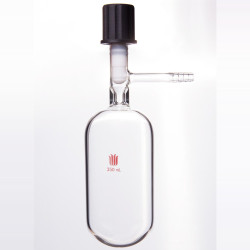 Synthware F588010 10ml 8mm High Vacuum Valve 20mm OD x 70mm L for Solvent Storage Bottle F58