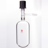 Synthware F588010 10ml 8mm High Vacuum Valve 20mm OD x 70mm L for Solvent Storage Bottle F58