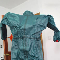 Full-body with Full-face Gas Mask Set (Acid Gas Resistant) - Size S MicroGuard 4000 Hazardous Chemical Protective Suit