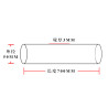 OD 50mm, 3mm wall thickness, length 700mm High-Purity Quartz Tube