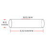OD 50mm, 3mm wall Thickness,  length 1000mm High-Purity Quartz Tube